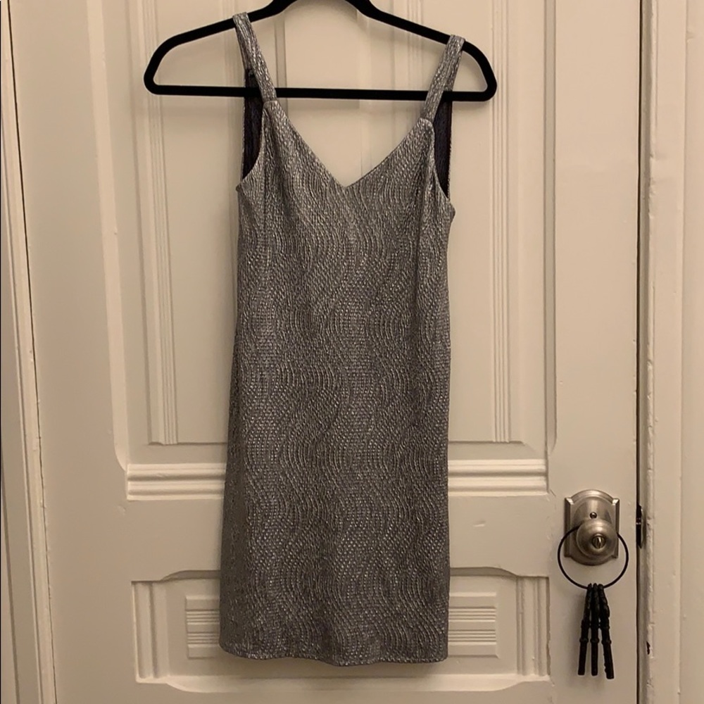 Mango’s Silver Metallic Dress